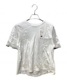 BLUE LABEL CRESTBRIDGE（ブルーレーベルクレストブリッジ）の古着「クルーネック Ｔシャツ」｜ホワイト