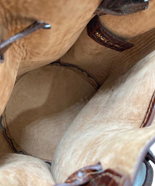 IACUCCI（イアクッチ）IACUCCI (イアクッチ) 2WAYバッグ ブラウンの古着・服飾アイテム