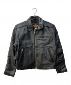 HARLEY-DAVIDSONハーレーダビッドソン）の古着「シングルライダースジャケット」｜ブラック