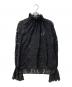 LANVIN（ランバン）の古着「レースハイネックブラウス」｜ブラック