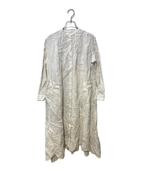 LOISIR（ロワズィール）LOISIR (ロワズィール) リネンブラウスワンピース アイボリー サイズ:Sの古着・服飾アイテム