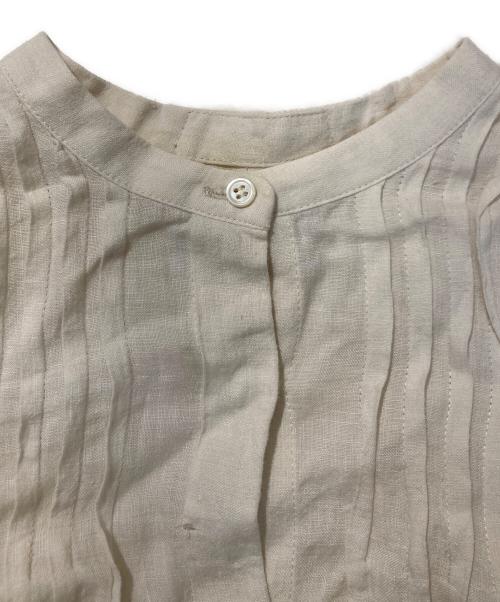 LOISIR（ロワズィール）LOISIR (ロワズィール) リネンブラウスワンピース アイボリー サイズ:Sの古着・服飾アイテム