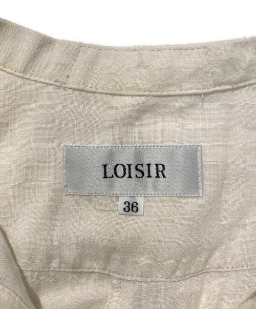 LOISIR（ロワズィール）LOISIR (ロワズィール) リネンブラウスワンピース アイボリー サイズ:Sの古着・服飾アイテム