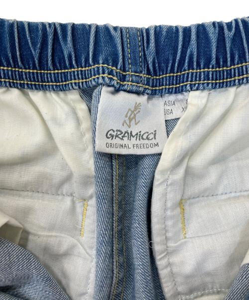 GRAMICCI（グラミチ）GRAMICCI (グラミチ) ストレッチデニムリブパンツ オッシュマンズ別注 スカイブルー サイズ:Sの古着・服飾アイテム