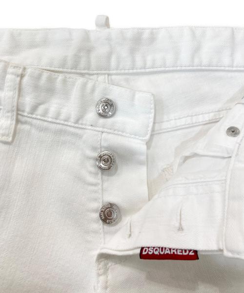 DSQUARED2（ディースクエアード）DSQUARED2 (ディースクエアード) デニムパンツ ホワイト サイズ:44の古着・服飾アイテム