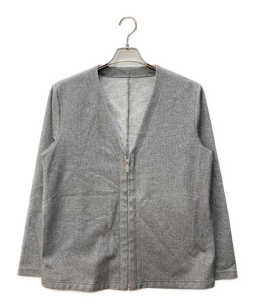 COMME CA MEN（コムサ・メン）COMME CA MEN (コムサ・メン) 【DOWN FABRIC】ジップアップ はっぴカーディガン グレー サイズ:Sの古着・服飾アイテム