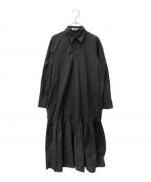 FEMMENT（ファモン）の古着「シャツワンピース」｜ブラック