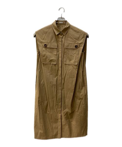 RITO（リト）RITO (リト) ノースリーブシャツワンピース ベージュ サイズ:38の古着・服飾アイテム