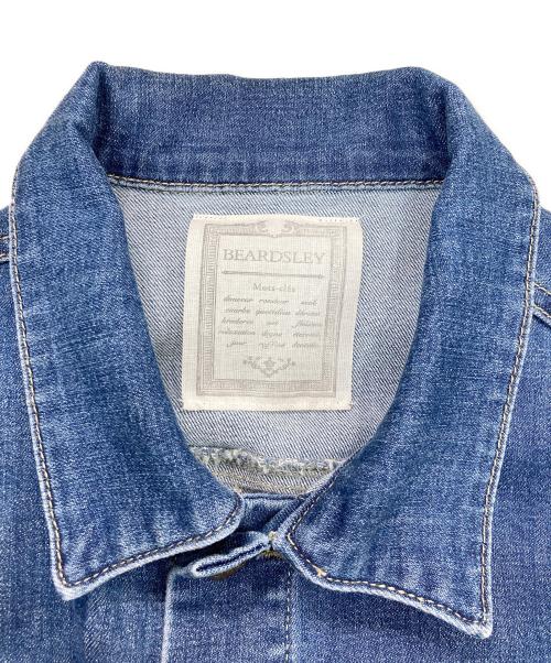 BEARDSLEY（ビアズリー）BEARDSLEY (ビアズリー) 袖パフGジャン インディゴ サイズ:Fの古着・服飾アイテム