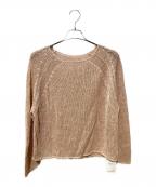 FRAMeWORKフレームワーク）の古着「メッシュリネンニット」｜ピンク