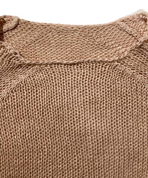 FRAMeWORK（フレームワーク）FRAMeWORK (フレームワーク) メッシュリネンニット ピンク サイズ:FREEの古着・服飾アイテム