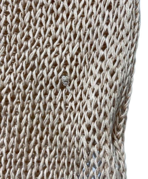 FRAMeWORK（フレームワーク）FRAMeWORK (フレームワーク) メッシュリネンニット ピンク サイズ:FREEの古着・服飾アイテム