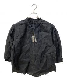 kurashi&trips（クラシアンドトリップ）の古着「香菜子さんとつくった2WAYリネンブラウス」｜ブラック