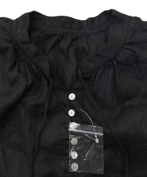 kurashi&trips（クラシアンドトリップ）kurashi&trips (クラシアンドトリップ) 香菜子さんとつくった2WAYリネンブラウス ブラック サイズ:Freeの古着・服飾アイテム