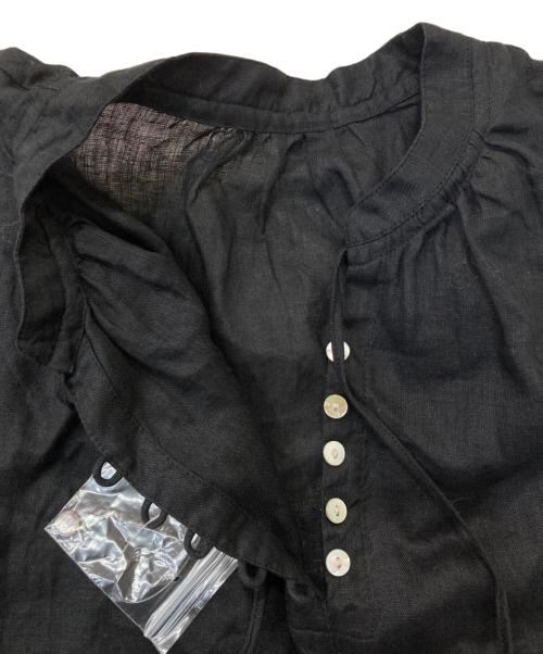 kurashi&trips（クラシアンドトリップ）kurashi&trips (クラシアンドトリップ) 香菜子さんとつくった2WAYリネンブラウス ブラック サイズ:Freeの古着・服飾アイテム