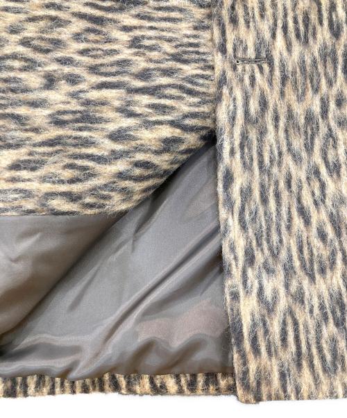 ticca（ティッカ）ticca (ティッカ) レオパードシャギーピーコート ブラウン サイズ:FREEの古着・服飾アイテム