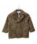 ticca（ティッカ）の古着「レオパードシャギーピーコート」｜ブラウン