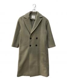 AK+1（エーケーワン）の古着「ソフトメルトンロングコート」｜グレー