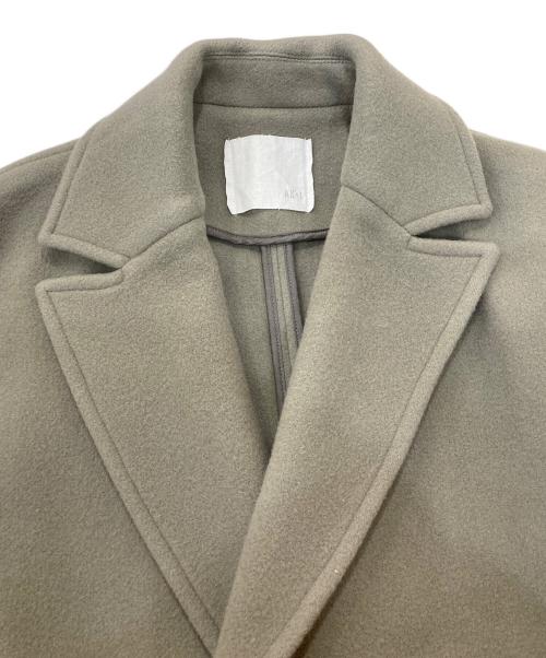 AK+1（エーケーワン）AK+1 (エーケーワン) ソフトメルトンロングコート グレー サイズ:Sの古着・服飾アイテム