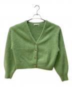 CAPRICIEUX LE'MAGEカプリシューレマージュ）の古着「カシミヤカーディガン」｜グリーン