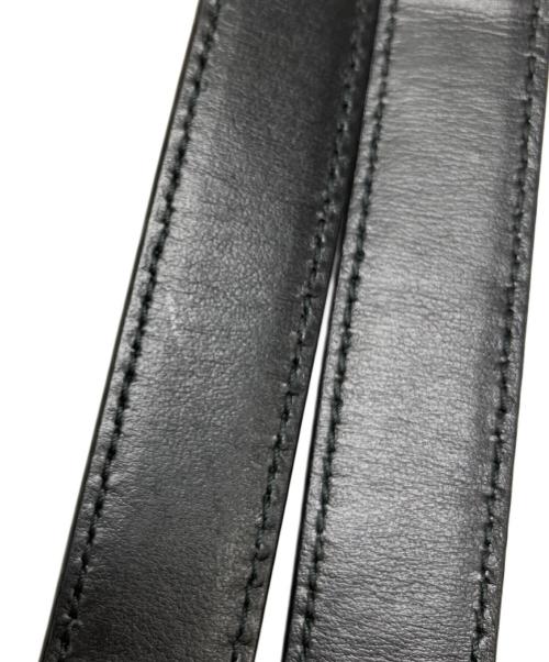 JIL SANDER（ジルサンダー）JIL SANDER (ジルサンダー) ドローストリングショルダー巾着バッグ アイボリー×ブラックの古着・服飾アイテム