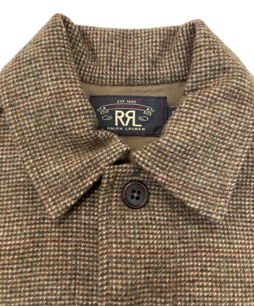RRL（ダブルアールエル）RRL (ダブルアールエル) ツイードシャツジャケット ブラウン サイズ:XSの古着・服飾アイテム