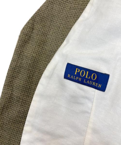 POLO RALPH LAUREN（ポロ・ラルフローレン）POLO RALPH LAUREN (ポロ・ラルフローレン) ツイードリネンベスト オリーブ サイズ:Sの古着・服飾アイテム