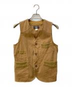 RRLダブルアールエル）の古着「ハーフムーンベスト」｜ブラウン
