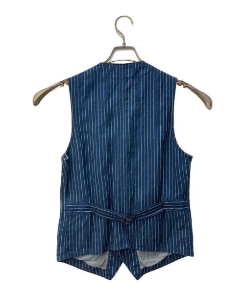 RRL（ダブルアールエル）RRL (ダブルアールエル) INDIGO LINEN VEST GILET ネイビー サイズ:XSの古着・服飾アイテム