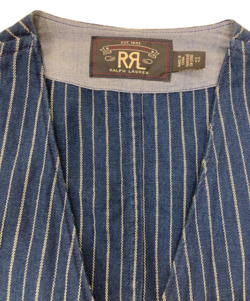 RRL（ダブルアールエル）RRL (ダブルアールエル) INDIGO LINEN VEST GILET ネイビー サイズ:XSの古着・服飾アイテム