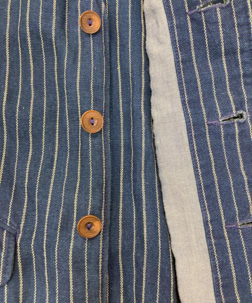 RRL（ダブルアールエル）RRL (ダブルアールエル) INDIGO LINEN VEST GILET ネイビー サイズ:XSの古着・服飾アイテム