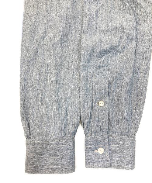 RRL（ダブルアールエル）RRL (ダブルアールエル) バンドカラーシャツ スカイブルー サイズ:XSの古着・服飾アイテム