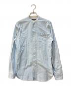RRLダブルアールエル）の古着「バンドカラーシャツ」｜スカイブルー