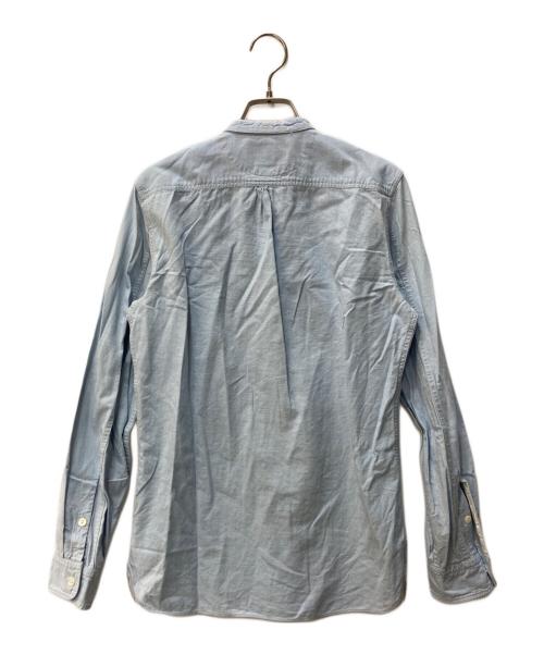 RRL（ダブルアールエル）RRL (ダブルアールエル) バンドカラーシャツ スカイブルー サイズ:XSの古着・服飾アイテム