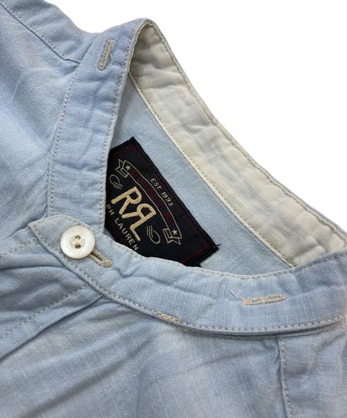 RRL（ダブルアールエル）RRL (ダブルアールエル) バンドカラーシャツ スカイブルー サイズ:XSの古着・服飾アイテム