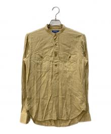 POLO RALPH LAUREN（ポロ・ラルフローレン）の古着「リネン混プルオーバーシャツ」｜オリーブ