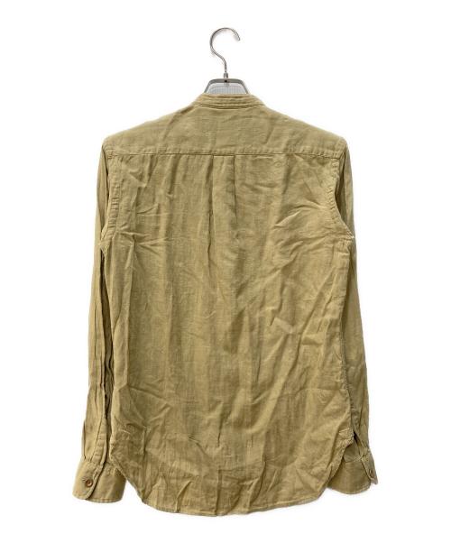 POLO RALPH LAUREN（ポロ・ラルフローレン）POLO RALPH LAUREN (ポロ・ラルフローレン) リネン混プルオーバーシャツ オリーブ サイズ:XSの古着・服飾アイテム