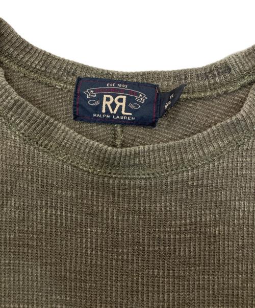 RRL（ダブルアールエル）RRL (ダブルアールエル) コットンカットソー オリーブ サイズ:XSの古着・服飾アイテム