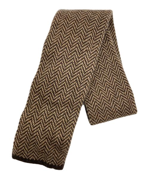RALPH LAUREN Purple Label（ラルフ ローレン パープル レーベル）RALPH LAUREN PURPLE LABEL (ラルフ ローレン パープル レーベル) カシミヤニットタイ ブラウン サイズ:サイズ表記無しの古着・服飾アイテム
