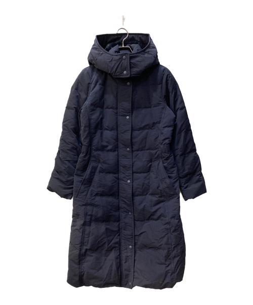UNIQLO（ユニクロ）UNIQLO (ユニクロ) ハイブリッドダウンウルトラウォームロングコート ネイビー サイズ:Ⅿの古着・服飾アイテム