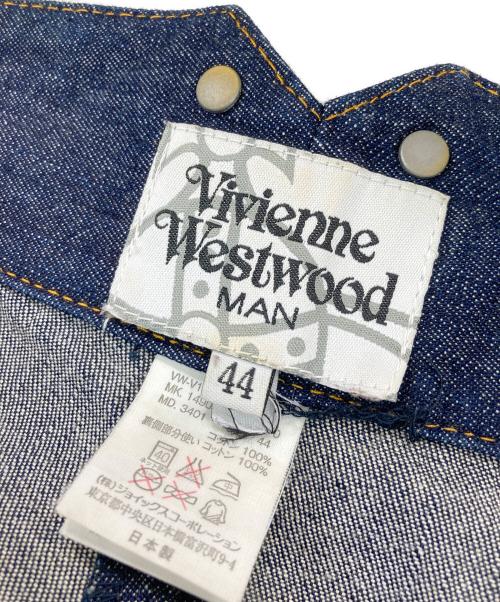 Vivienne Westwood man（ヴィヴィアン ウェストウッド マン）Vivienne Westwood man (ヴィヴィアン ウェストウッド マン) サルエルデニムパンツ インディゴ サイズ:44の古着・服飾アイテム