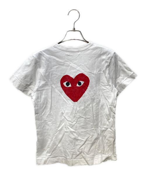 PLAY COMME des GARCONS（プレイコムデギャルソン）PLAY COMME des GARCONS (プレイコムデギャルソン) プリントTシャツ ホワイト サイズ:Ⅼの古着・服飾アイテム