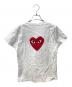 PLAY COMME des GARCONS (プレイコムデギャルソン) プリントTシャツ ホワイト サイズ:Ⅼ：4000円