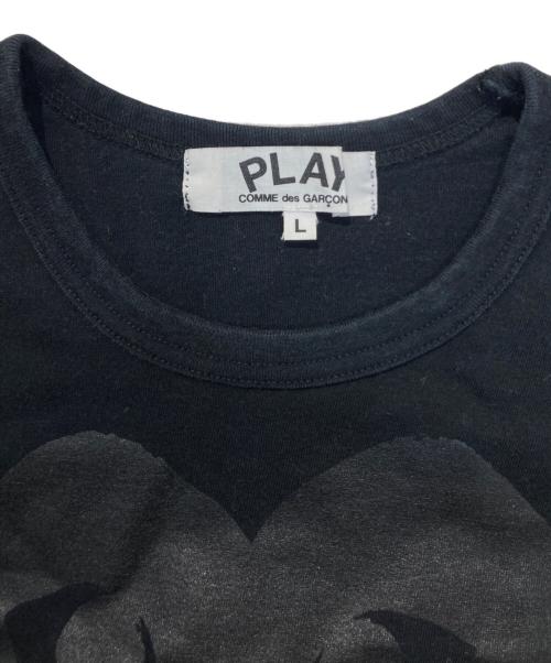 PLAY COMME des GARCONS（プレイコムデギャルソン）PLAY COMME des GARCONS (プレイコムデギャルソン) プリントTシャツ ブラック サイズ:Ⅼの古着・服飾アイテム