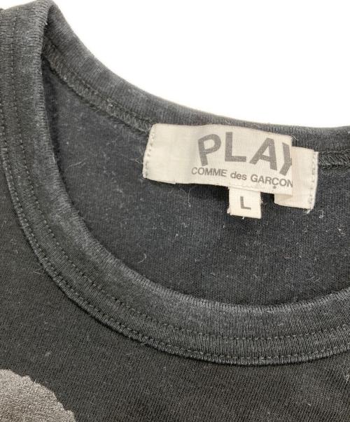 PLAY COMME des GARCONS（プレイコムデギャルソン）PLAY COMME des GARCONS (プレイコムデギャルソン) プリントTシャツ ブラック サイズ:Ⅼの古着・服飾アイテム