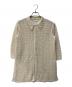 JOICEADDED（ジョイスアディッド）の古着「LACE KNITTED SHIRT」｜ベージュ