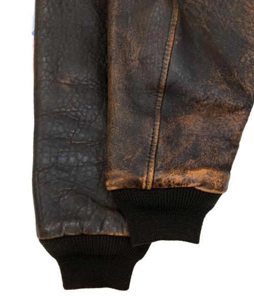 AVIREX（アヴィレックス）AVIREX (アヴィレックス) A-2タイプフライトレザージャケット ブラウン サイズ:FREEの古着・服飾アイテム