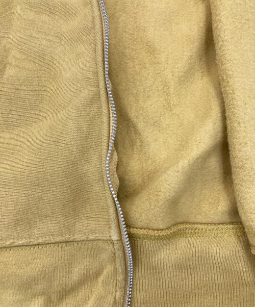 stussy（ステューシー）stussy (ステューシー) BASIC STUSSY ZIP HOODIE イエロー サイズ:Mの古着・服飾アイテム