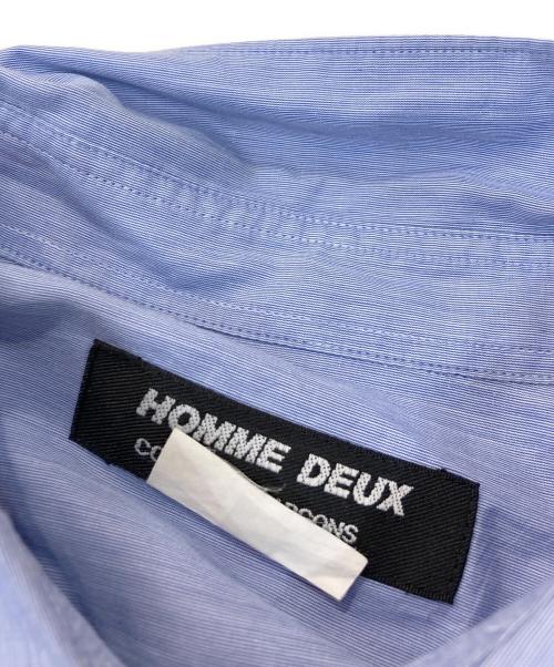 COMME des GARCONS HOMME DEUX（コムデギャルソン オム ドゥ）COMME des GARCONS HOMME DEUX (コムデギャルソン オム ドゥ) 切替シャツ ブルー サイズ:Lの古着・服飾アイテム