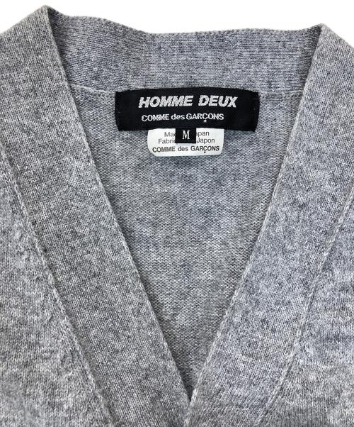 COMME des GARCONS HOMME DEUX（コムデギャルソン オム ドゥ）COMME des GARCONS HOMME DEUX (コムデギャルソン オム ドゥ) 薄カーディガン グレー サイズ:Mの古着・服飾アイテム
